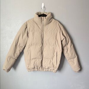 Zara Men’s Oversized Full Zip Waterproof Puffer Winter Jacket Med